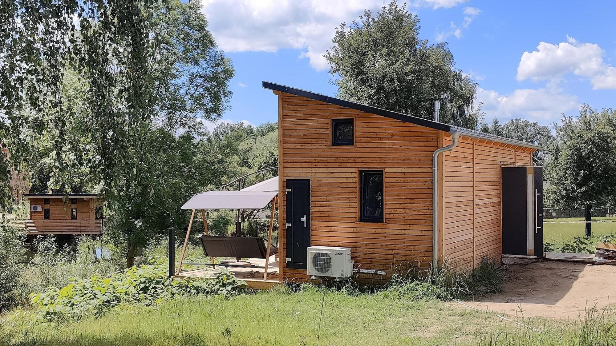 Villa Tinyhousebeidresden 3 Fuer 2 - 7 Personen, Naehe Saechsische Schweiz, Dresden, Mit Badeteich Großharthau Exterior foto